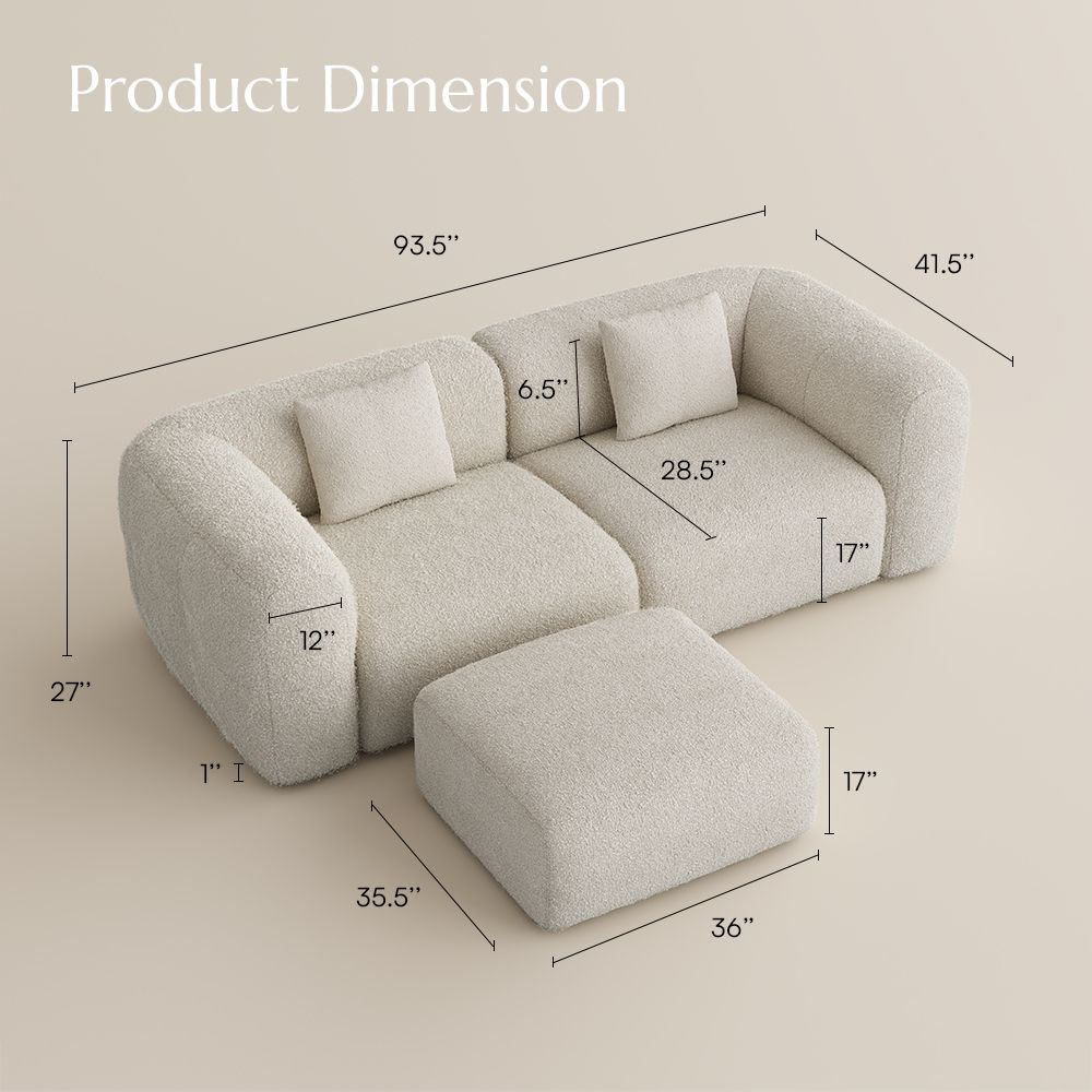 RV Beige teddy fleece Sofas & Loveseats