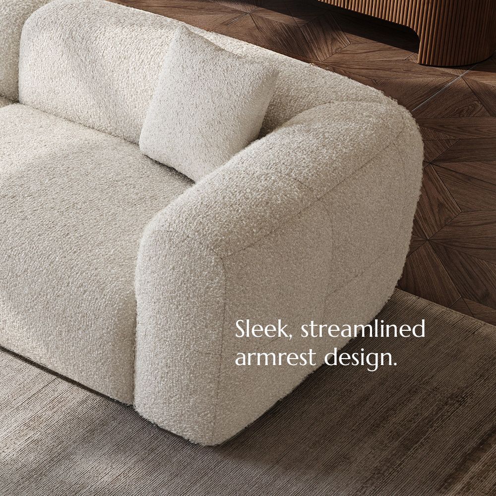 Soft Beige teddy fleece Sofas & Loveseats