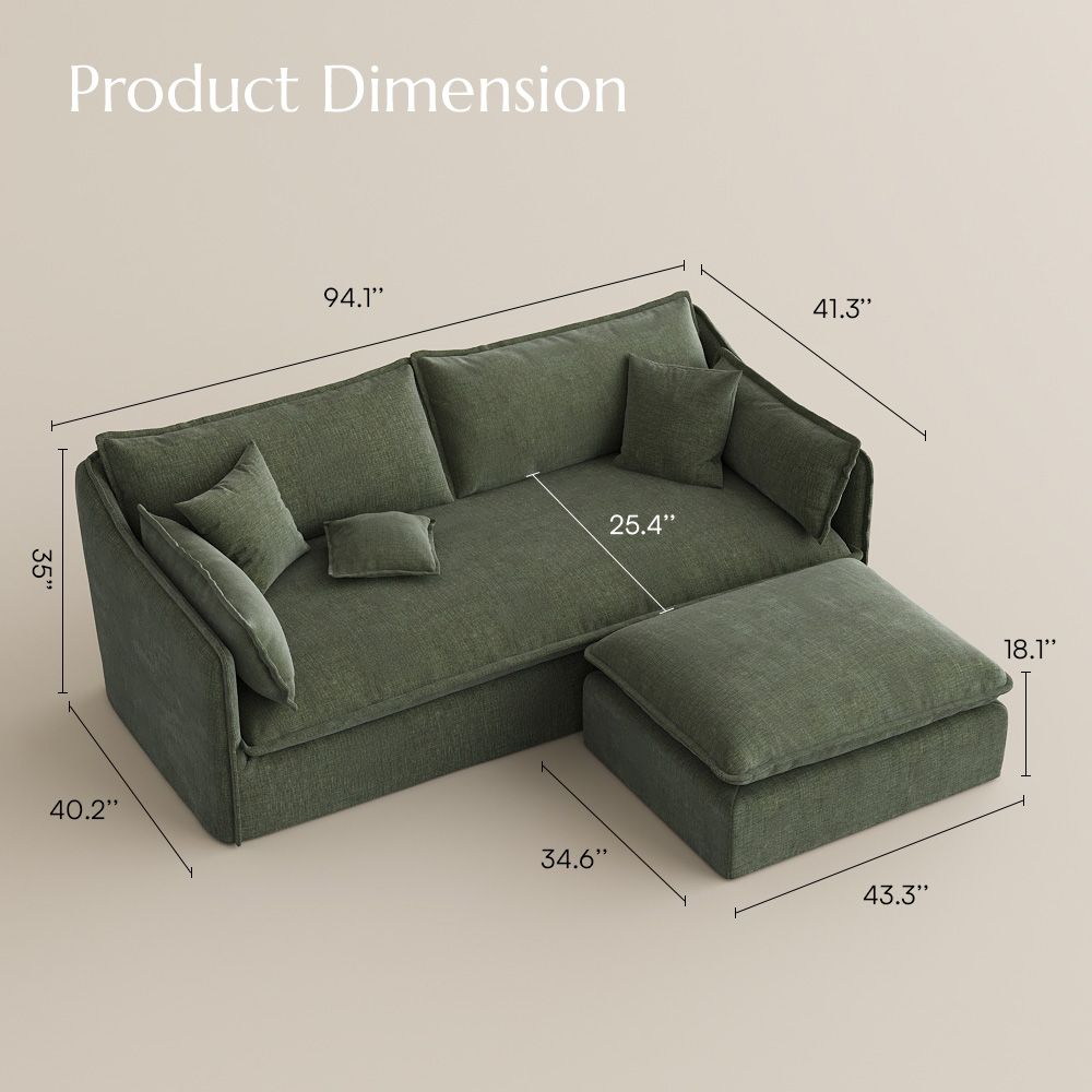Cotton Green Cotton and Linen Sofas & Loveseats