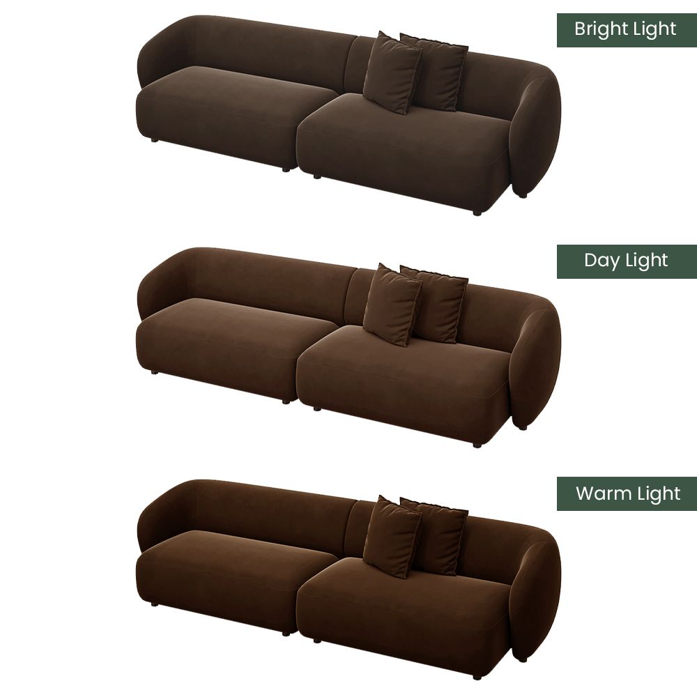 Fabric Brown Flannelette Sofas & Loveseats