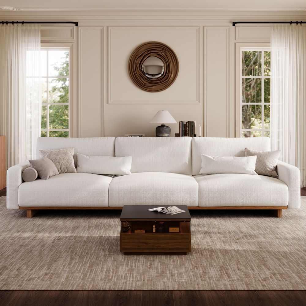 Beige Chenille Sofas & Loveseats