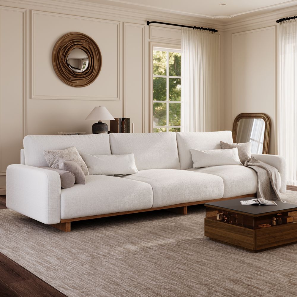 Beige Chenille Sofas & Loveseats