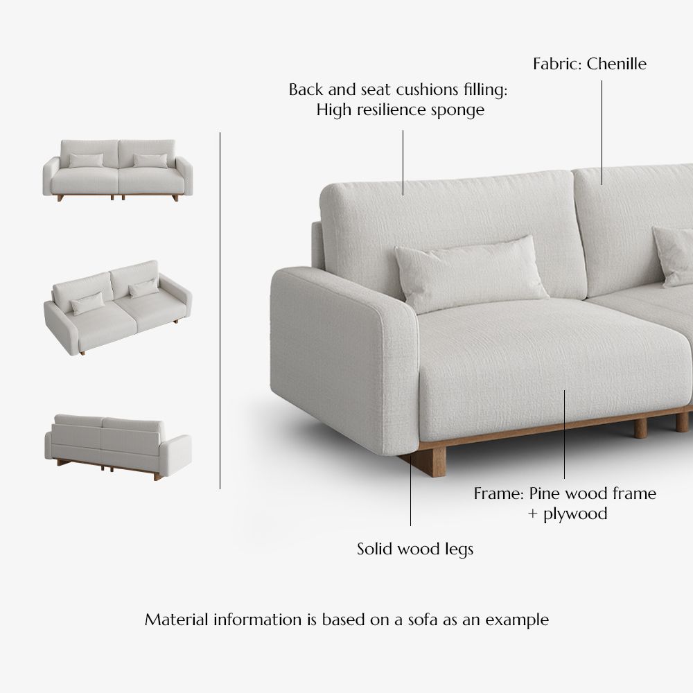 Beige Chenille Sofas & Loveseats