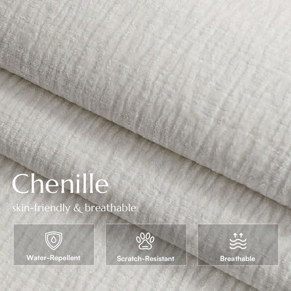 Beige Chenille Sofas & Loveseats