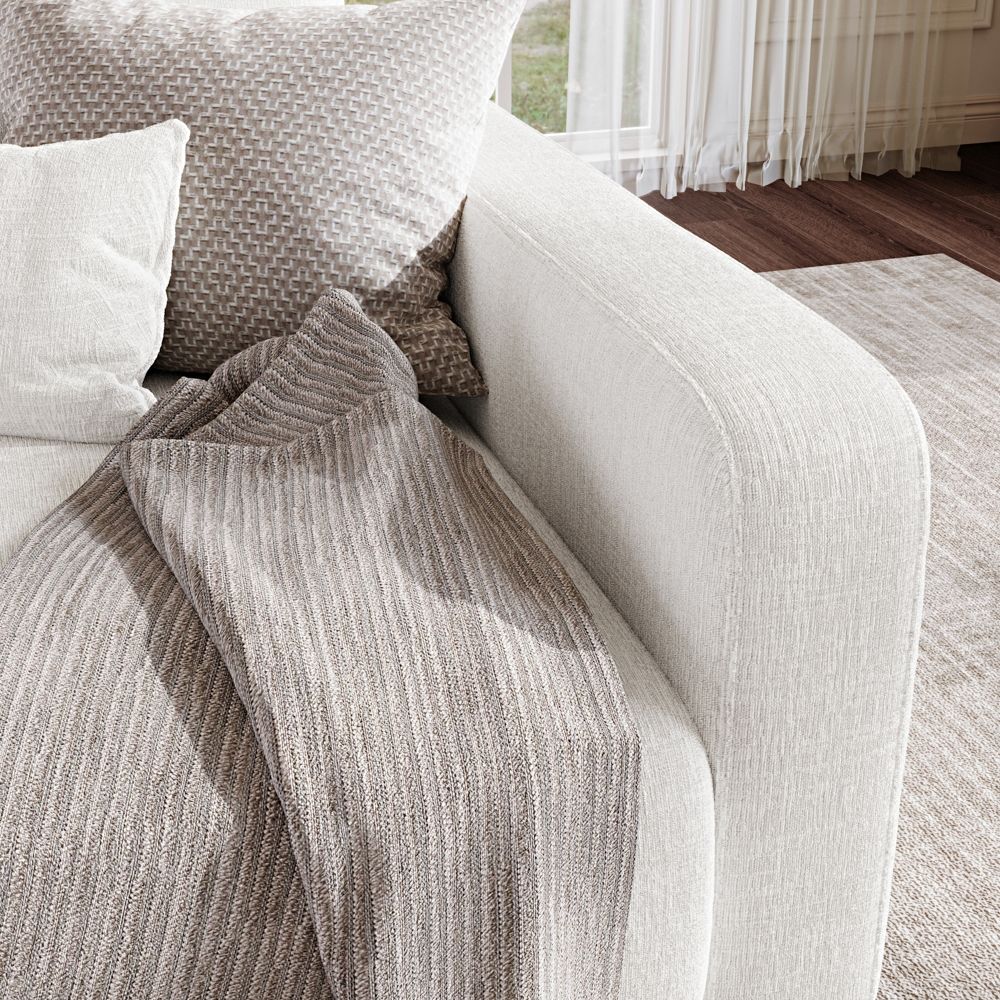 Comfortable Beige Chenille Sofas & Loveseats