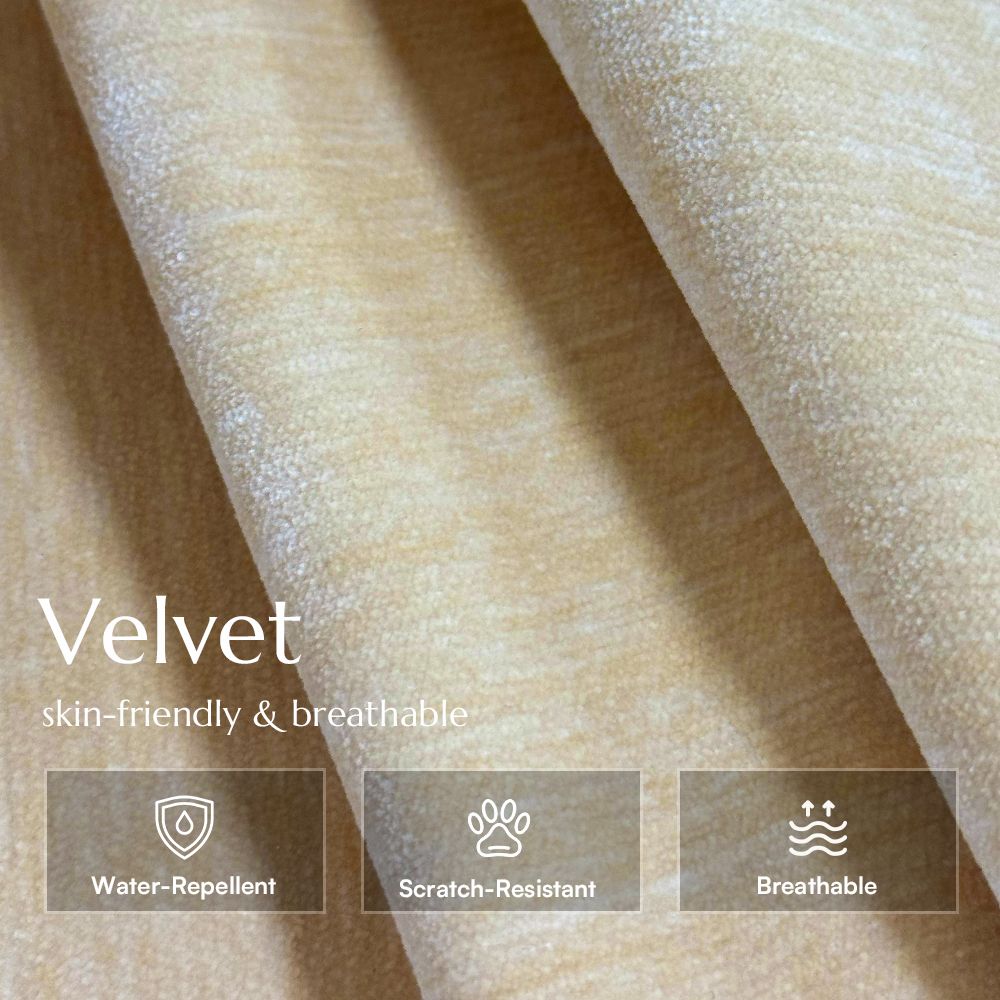 Office Beige Velvet Sofas & Loveseats