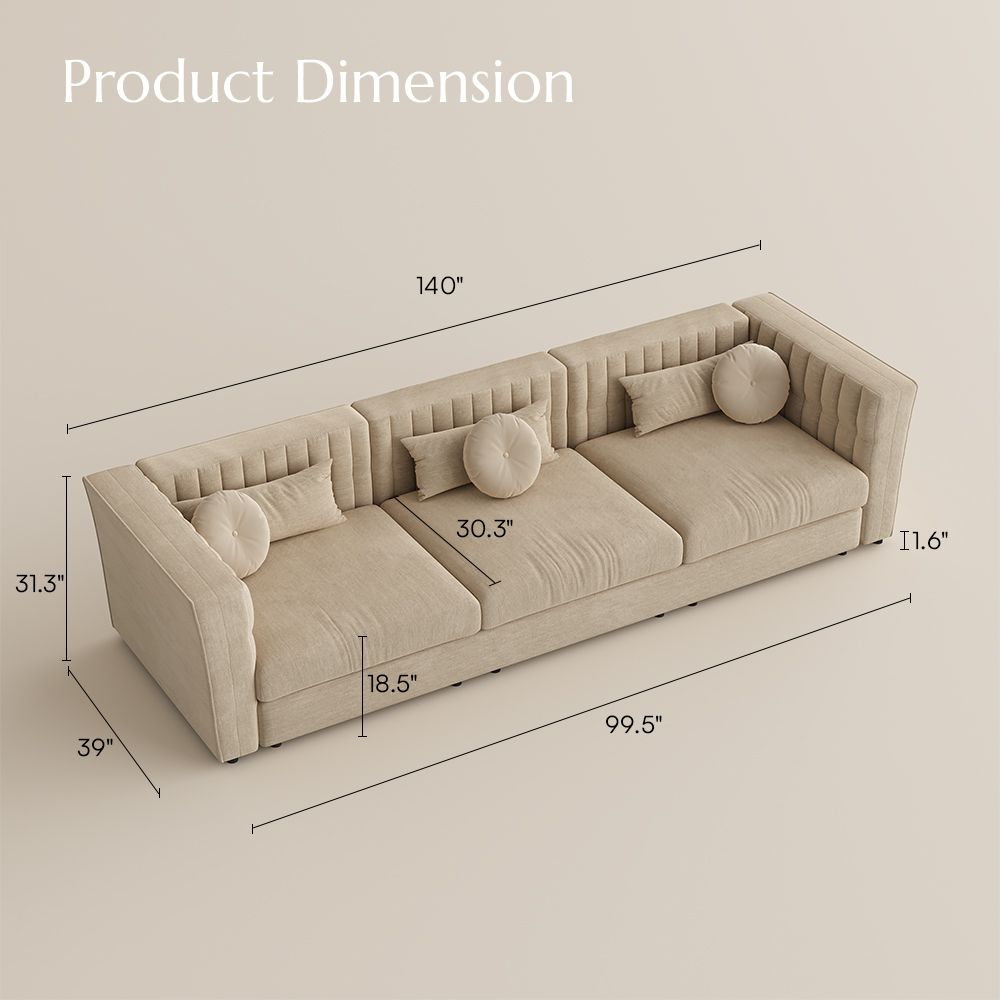 Velvet Beige Velvet Sofas & Loveseats