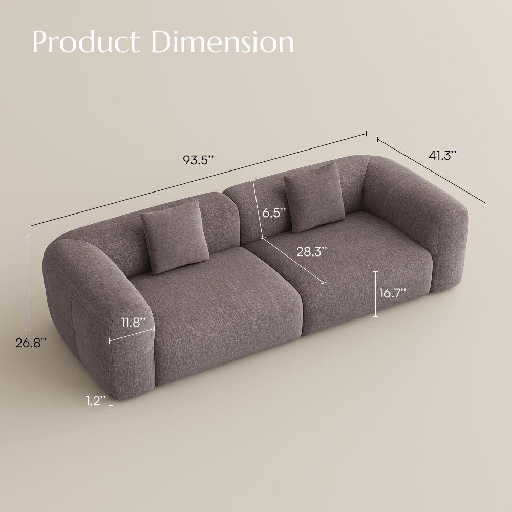 Soft Puce Chenille Sofas & Loveseats