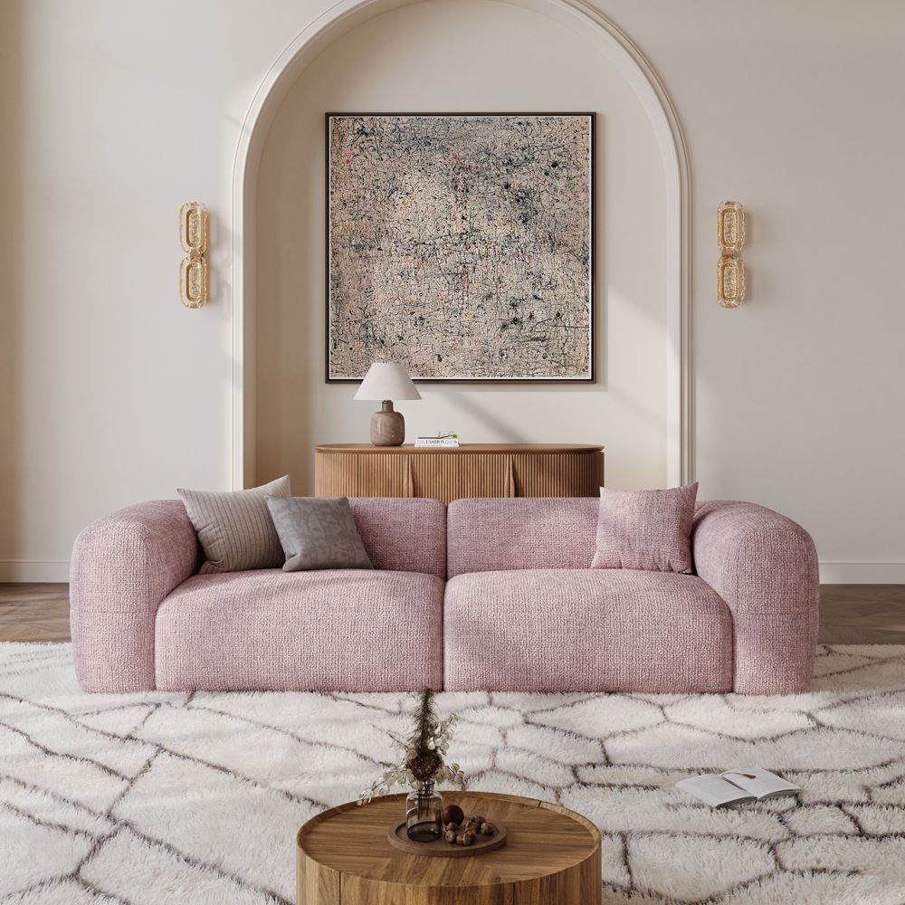 Office Pink Chenille Sofas & Loveseats