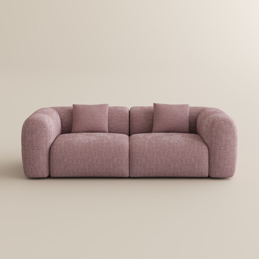 Living Room Pink Chenille Sofas & Loveseats