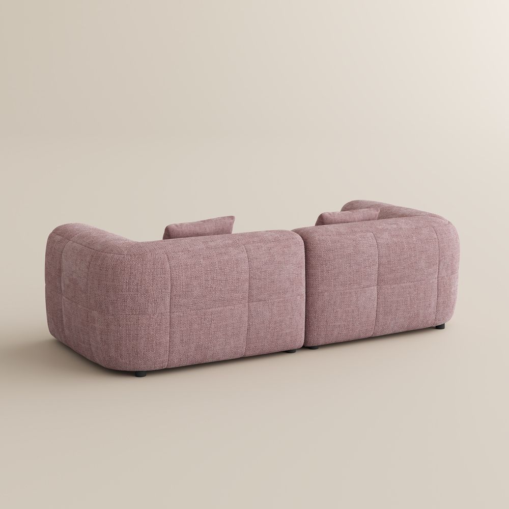 Relaxed Pink Chenille Sofas & Loveseats