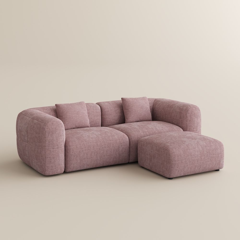 Bedroom Pink Chenille Sofas & Loveseats