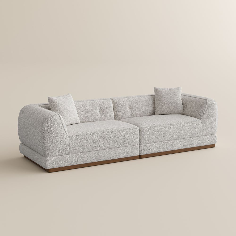 Home Theater Light Brown Chenille Sofas & Loveseats