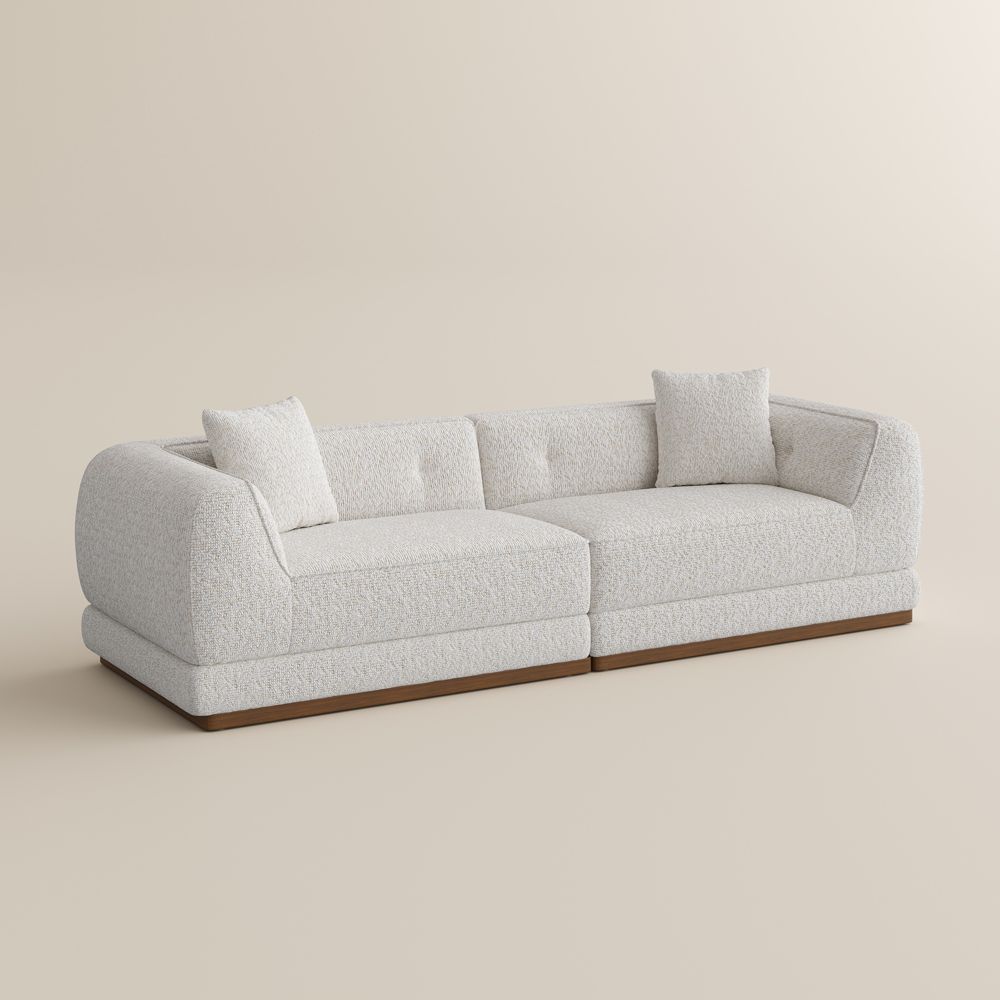 Modern Beige Chenille Sofas & Loveseats