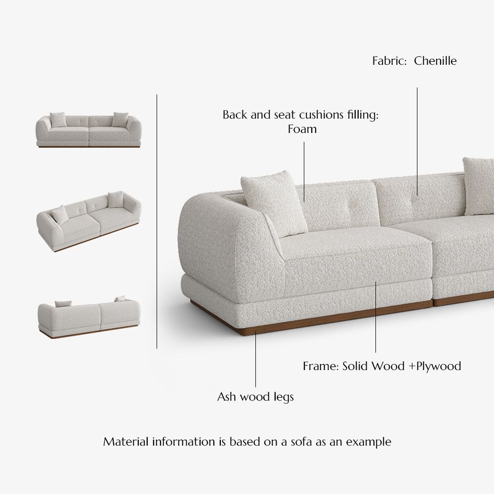 Beige Beige Chenille Sofas & Loveseats