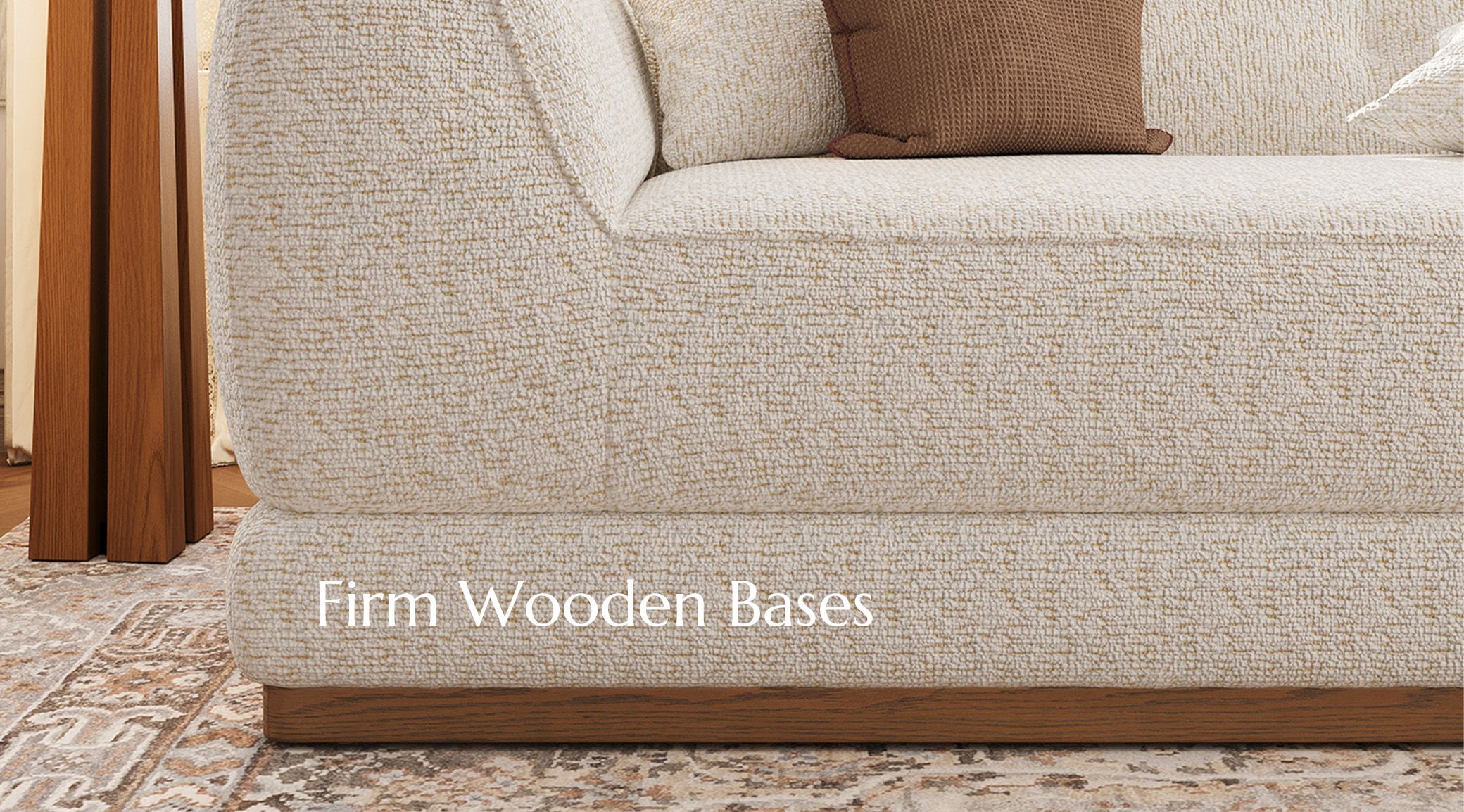Wooden Base Sofa
