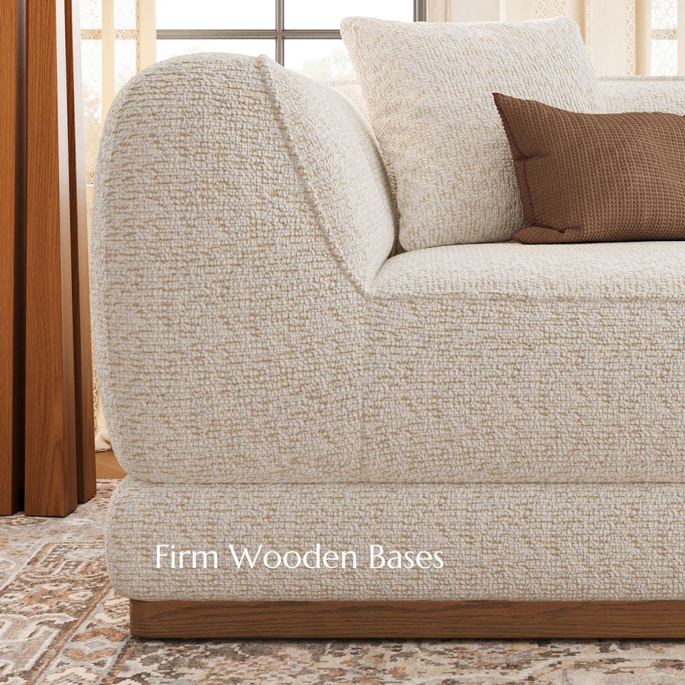 Sofas & Loveseats Light Khaki + Beige Chenille Sofas & Loveseats