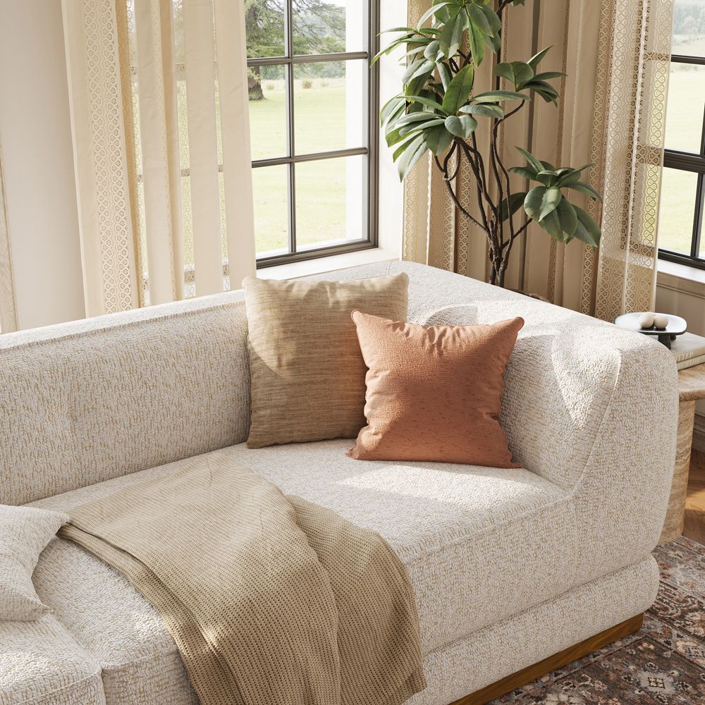 Apartment Light Khaki + Beige Chenille Sofas & Loveseats