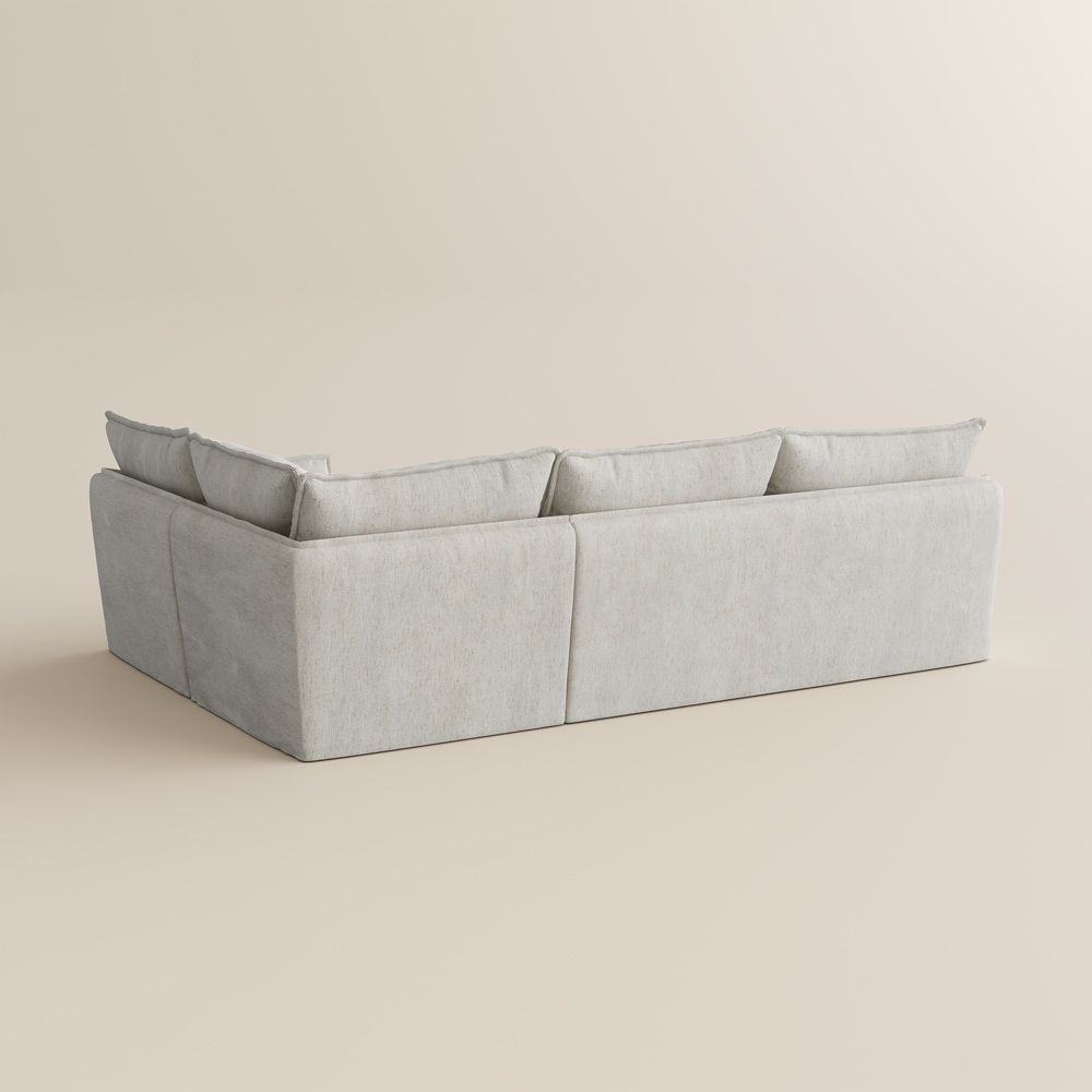 Bedroom Beige Cotton and Linen Sofas & Loveseats