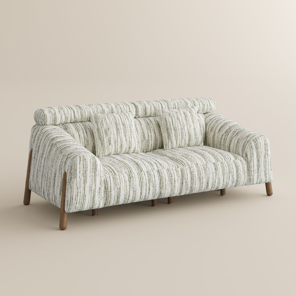 RV Green Cotton and Linen Sofas & Loveseats