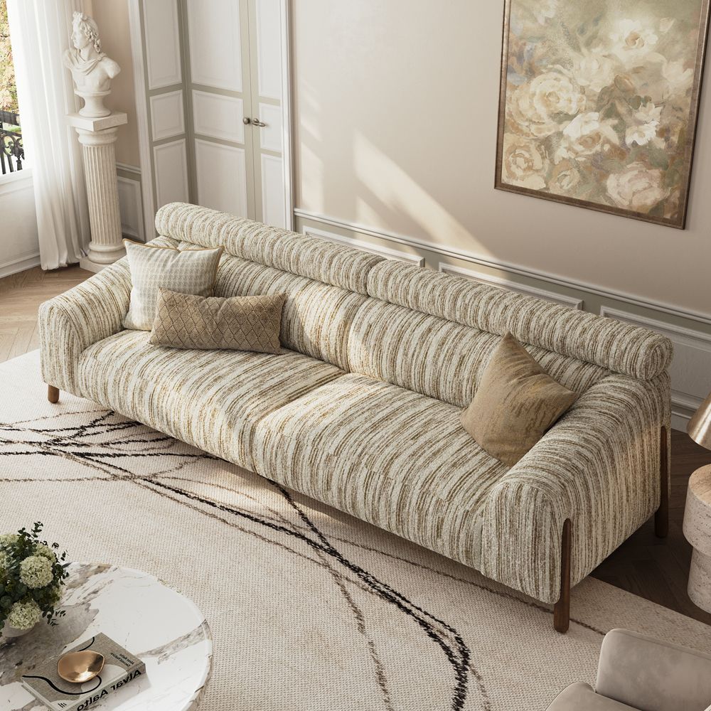 Soft Brown&Beige Cotton and Linen Sofas & Loveseats
