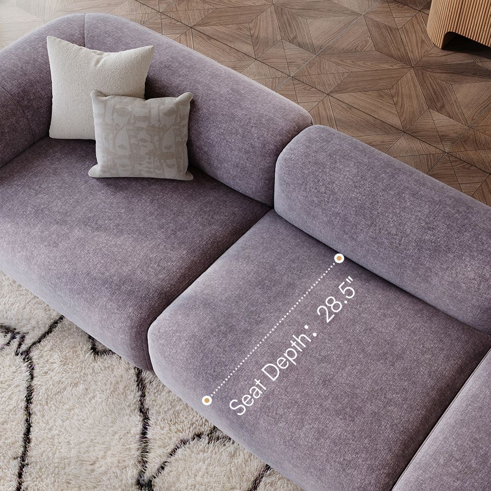 Brown Puce Chenille Sofas & Loveseats