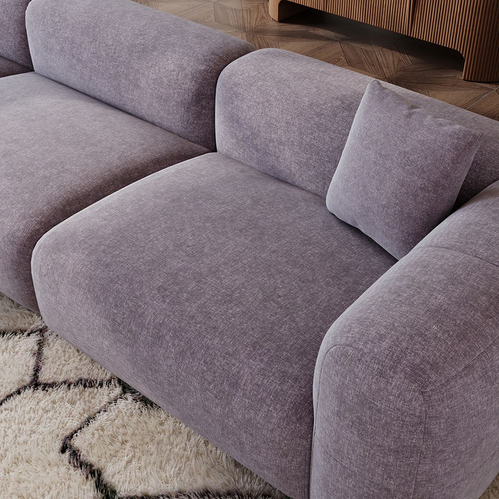 Conto Puce Chenille Sofas & Loveseats