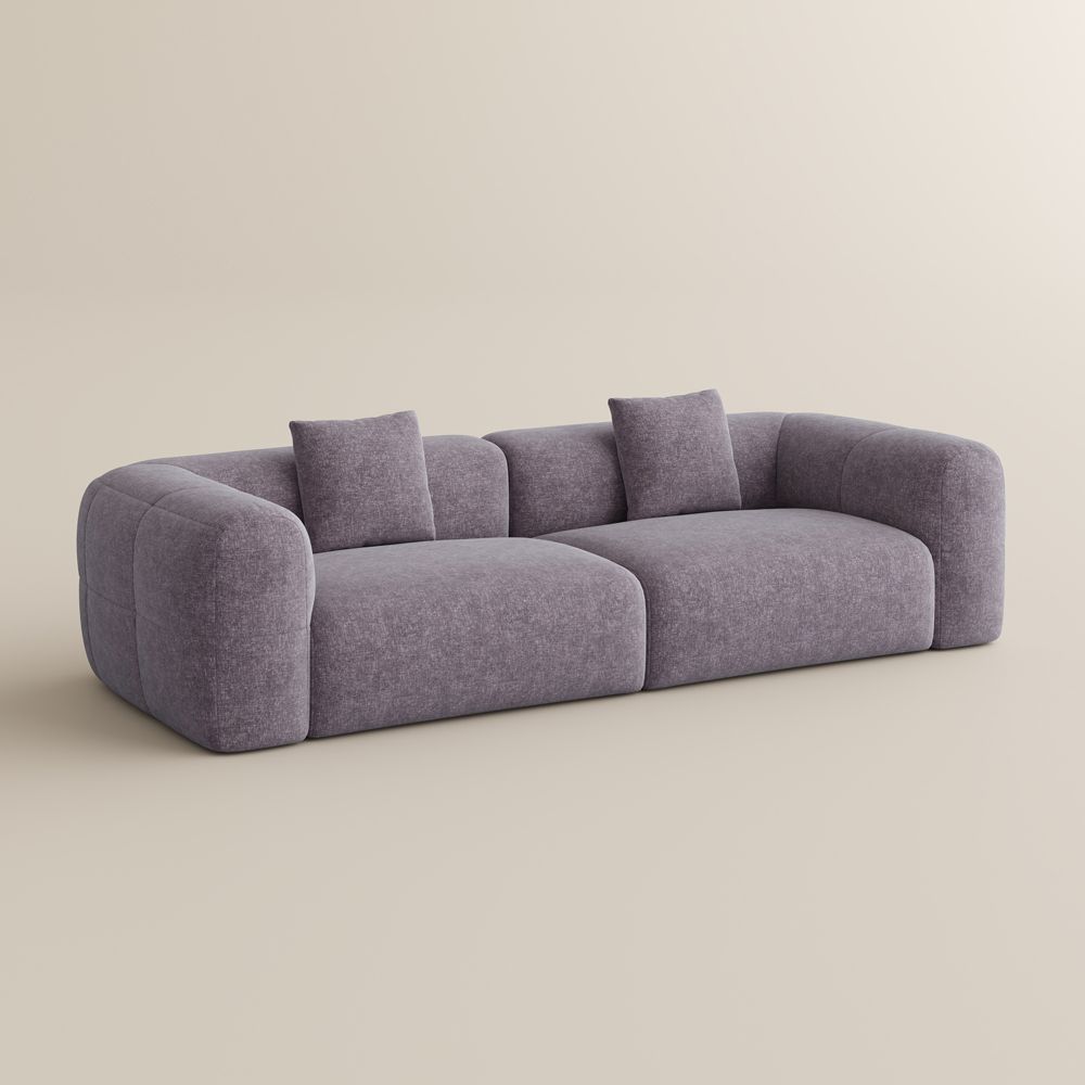 Relaxed Puce Chenille Sofas & Loveseats