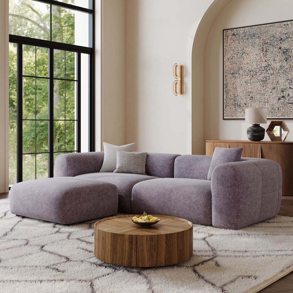 Soft Puce Chenille Sofas & Loveseats