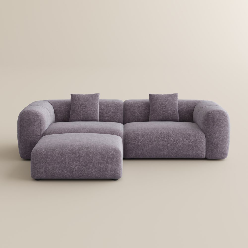 Vintage Puce Chenille Sofas & Loveseats