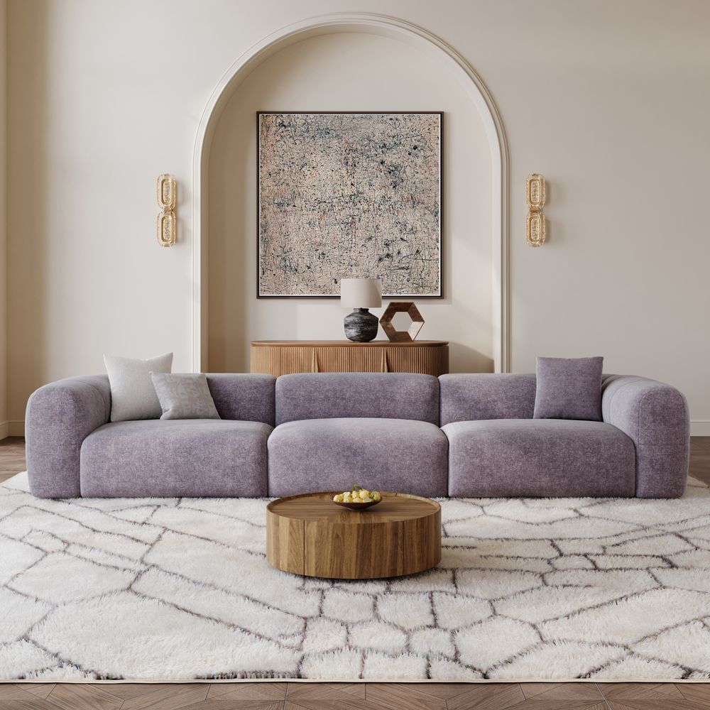 Bedroom Puce Chenille Sofas & Loveseats
