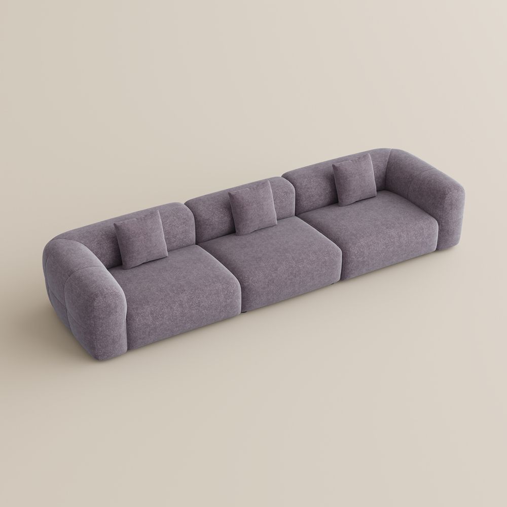 Living Room Puce Chenille Sofas & Loveseats