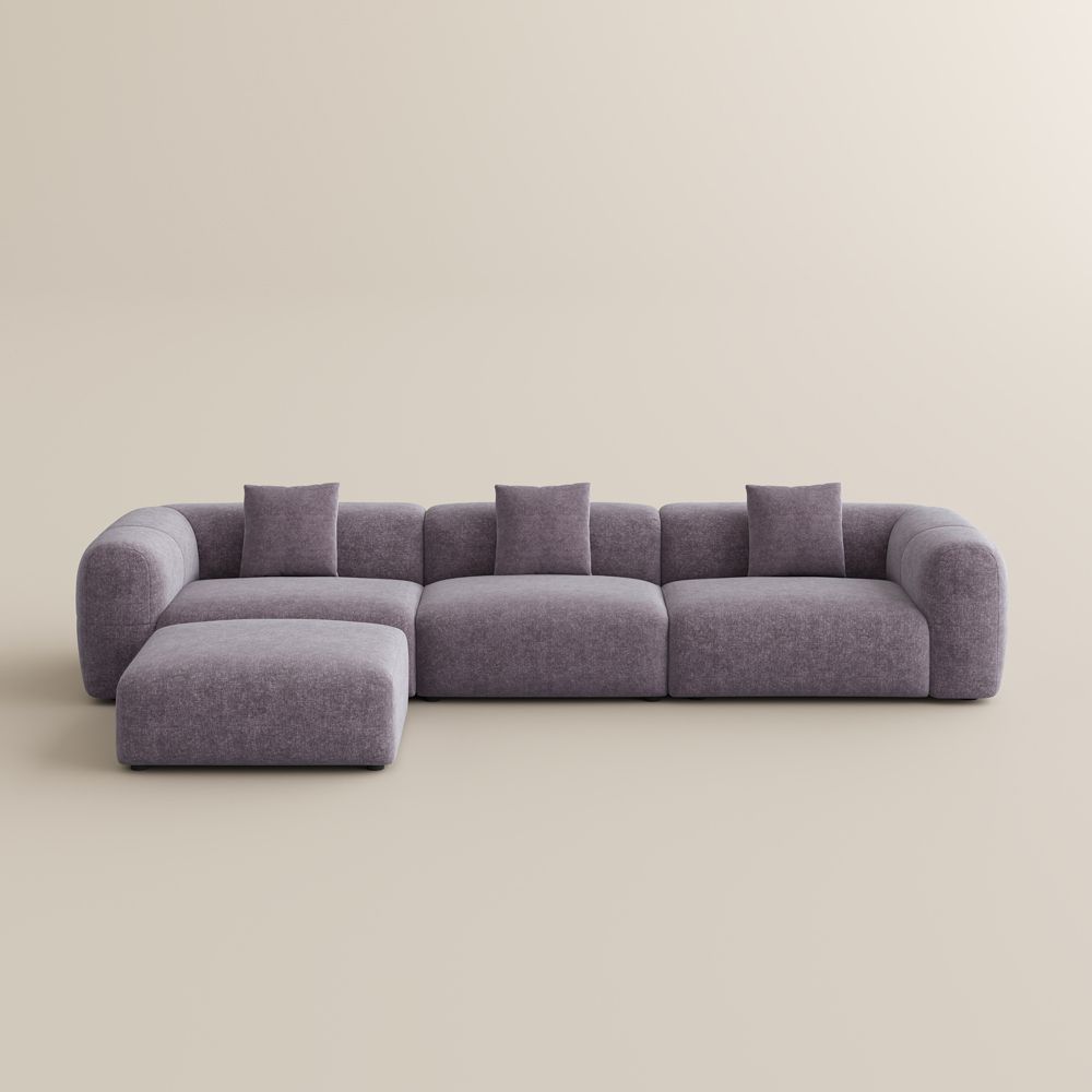 Bedroom Puce Chenille Sofas & Loveseats