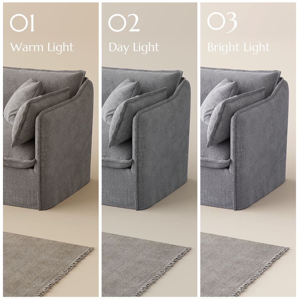 Bedroom Gray Cotton and Linen Sofas & Loveseats