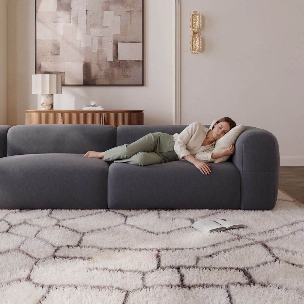 Dark Gray Dark Gray Pet-Friendly Fabric Sofas & Loveseats