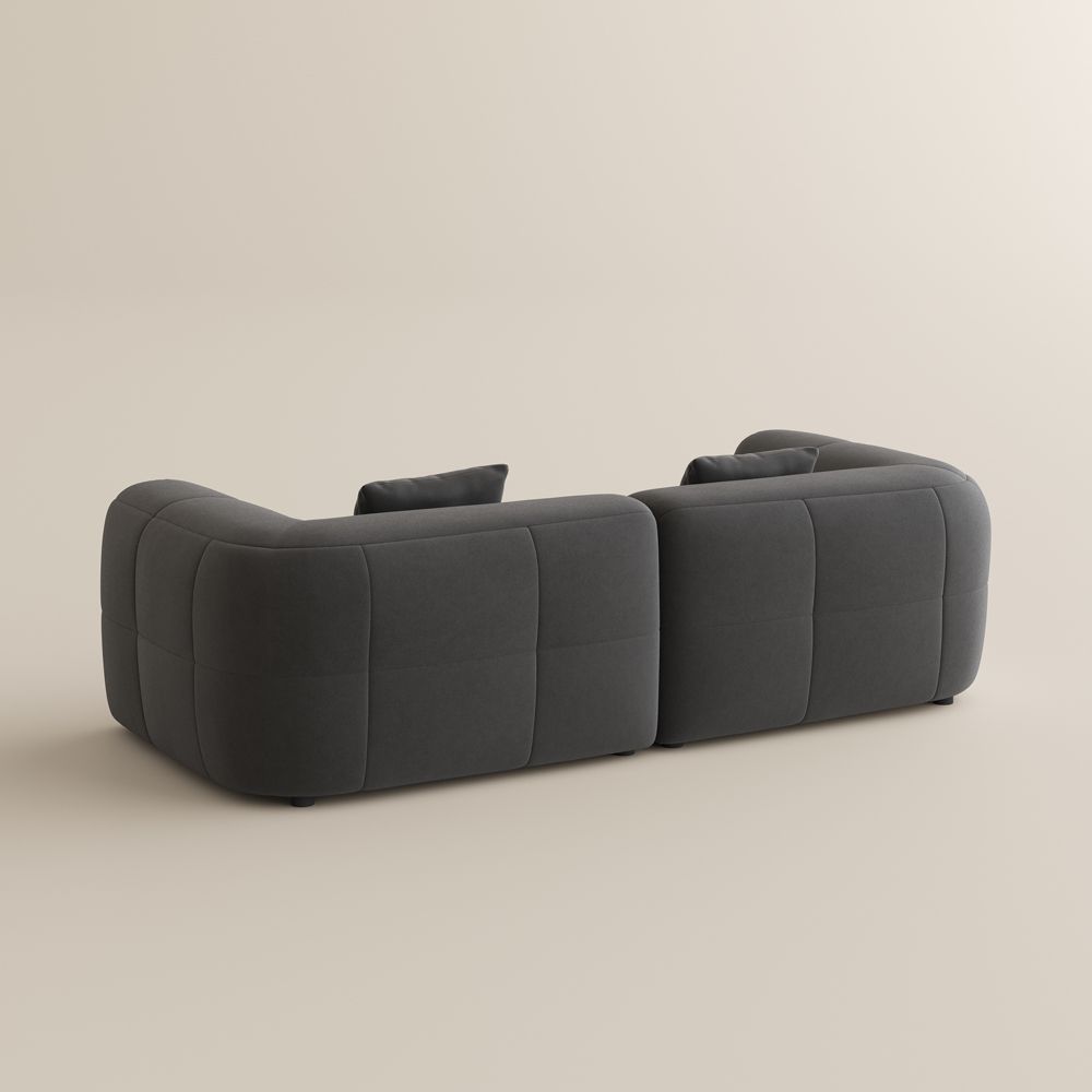 Partial Assembly Required Dark Gray Pet-Friendly Fabric Sofas & Loveseats