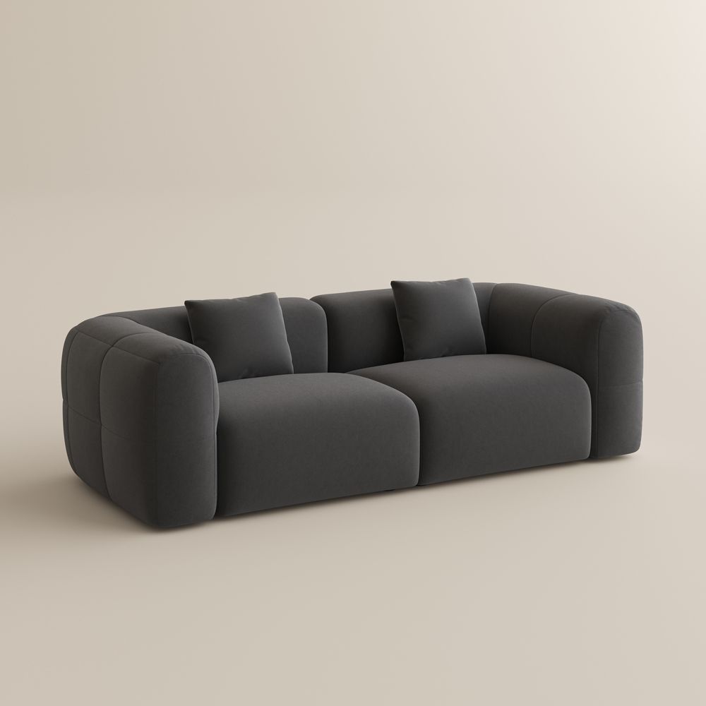 Office Dark Gray Pet-Friendly Fabric Sofas & Loveseats