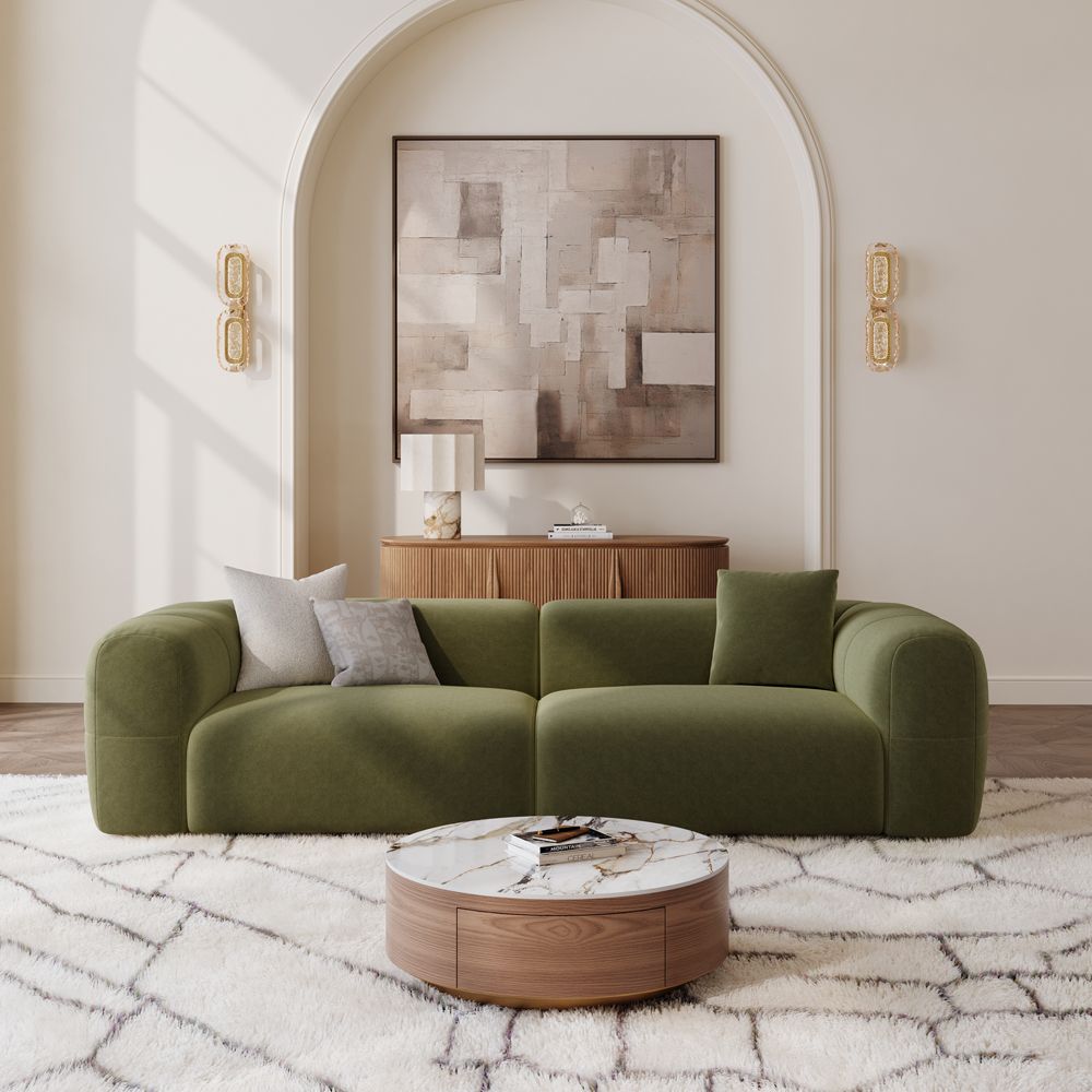 Soft Green Pet-Friendly Fabric Sofas & Loveseats