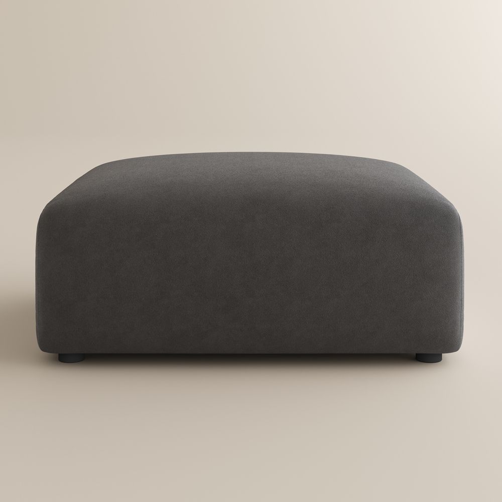 Ottomans & Poufs Dark Gray Pet-Friendly Fabric Sofas & Loveseats