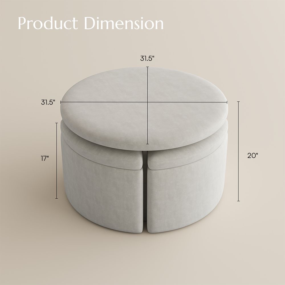 Beige Anti-scratch and Waterproof Fabric Sofas & Loveseats