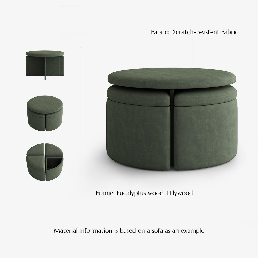 Beige Anti-scratch and Waterproof Fabric Sofas & Loveseats