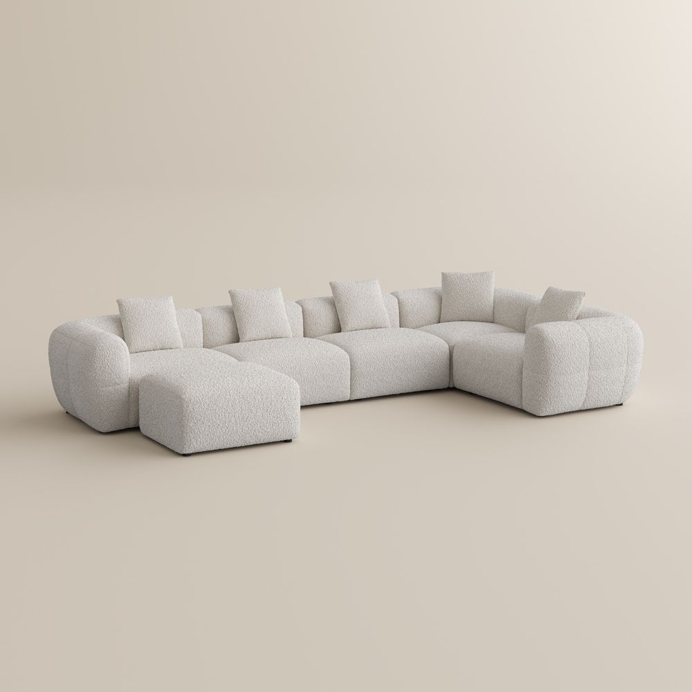 Apartment Beige Bouclé Sofas & Loveseats
