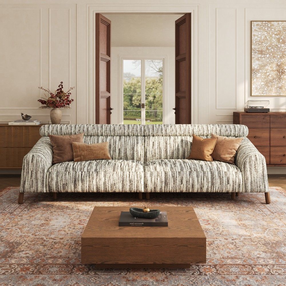 Office Black Textured Tweed Sofas & Loveseats