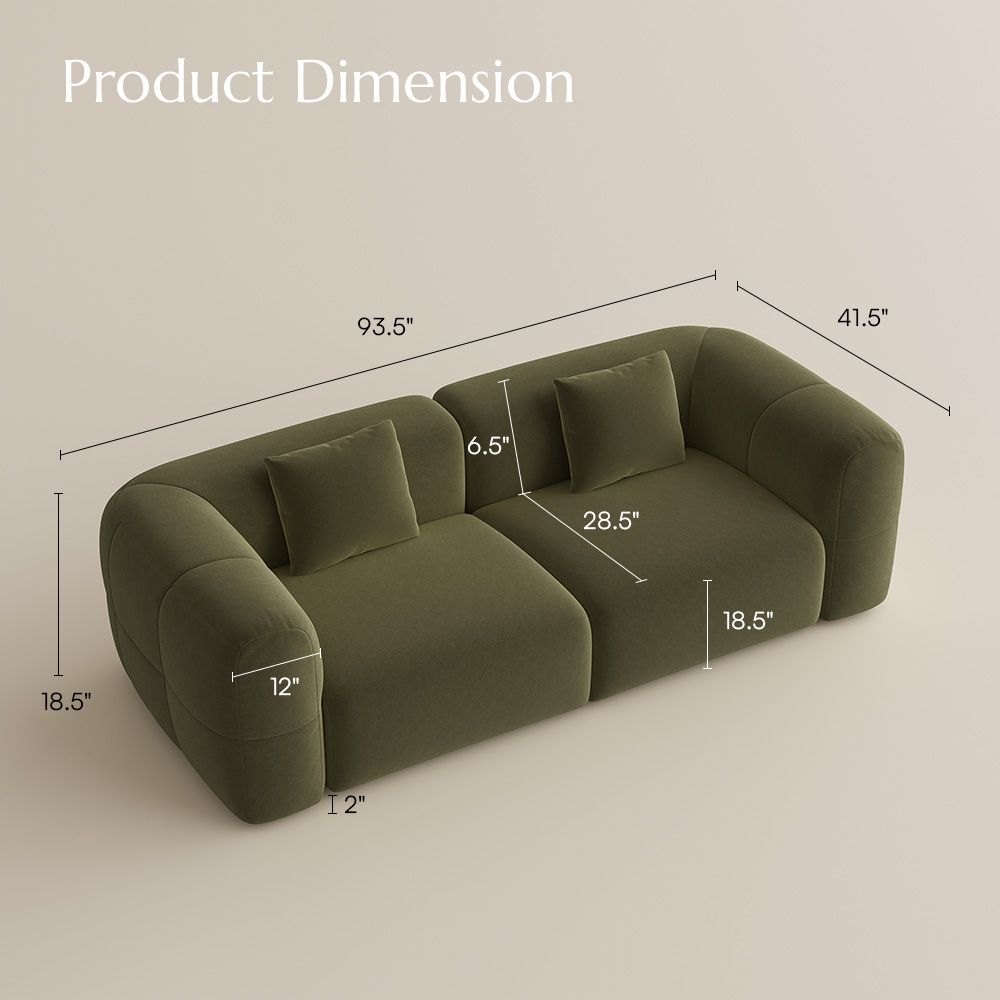 Pet-friendly Green Pet-Friendly Fabric Sofas & Loveseats