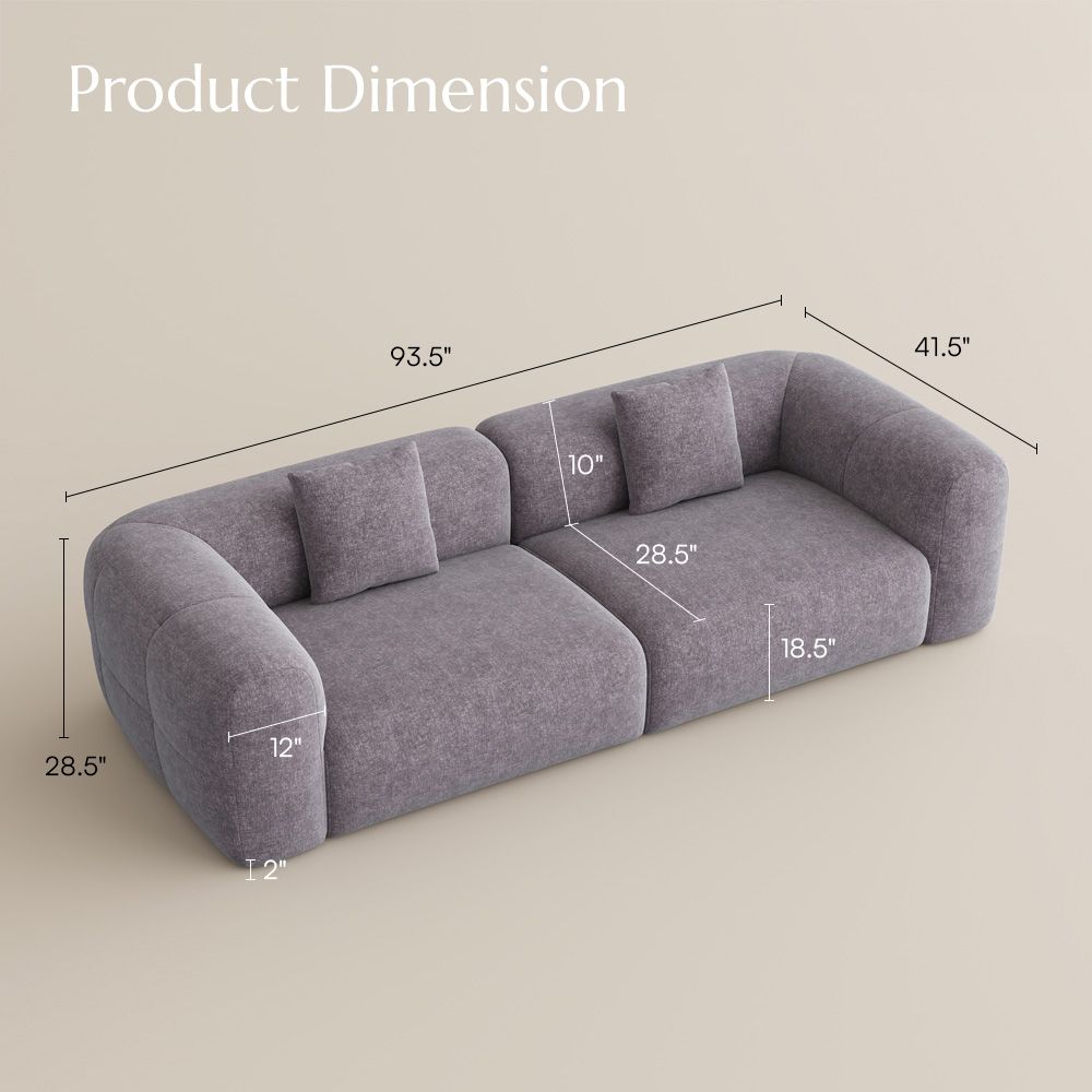 Apartment Puce Chenille Sofas & Loveseats