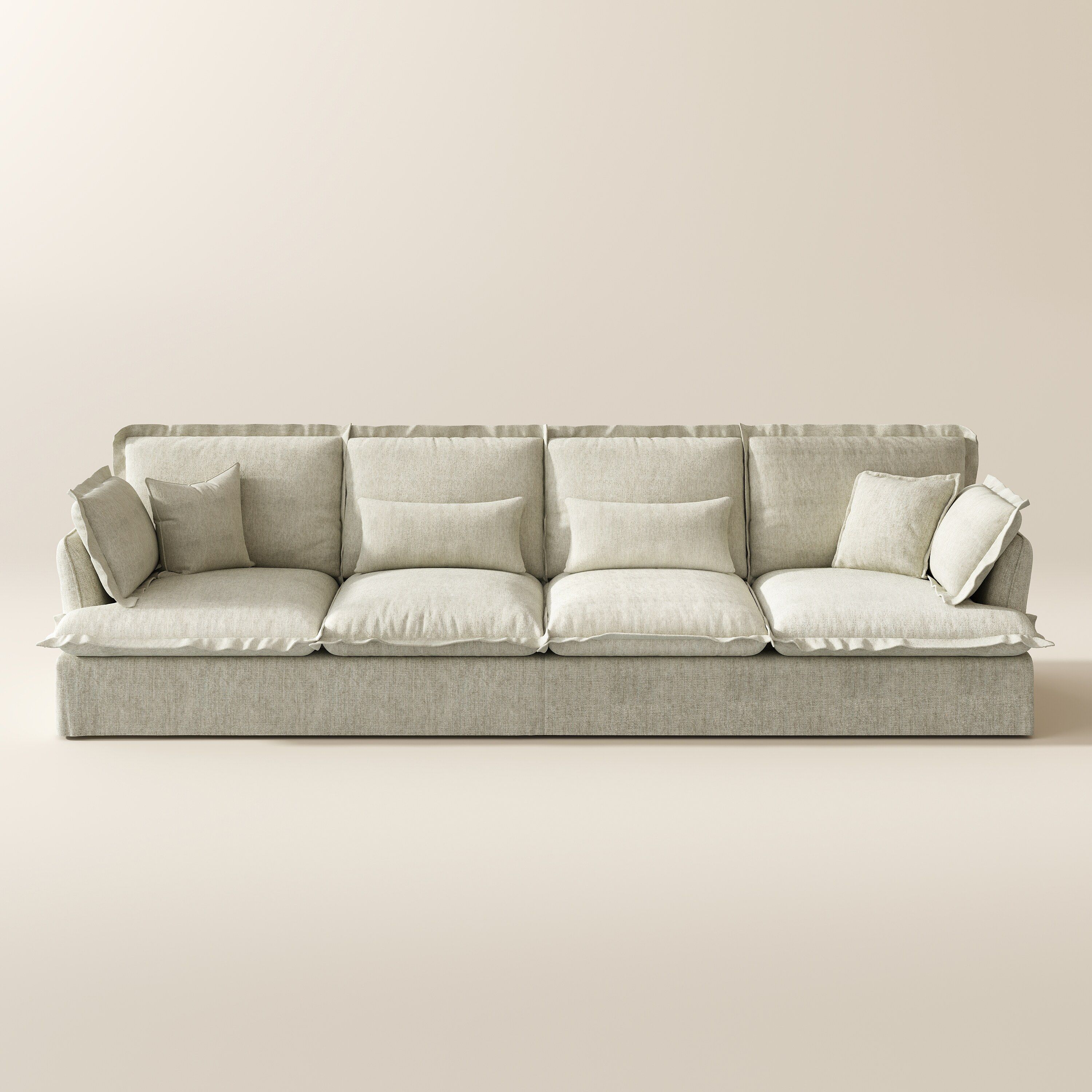 Sofas & Loveseats Gray Cotton Linen Sofas & Loveseats