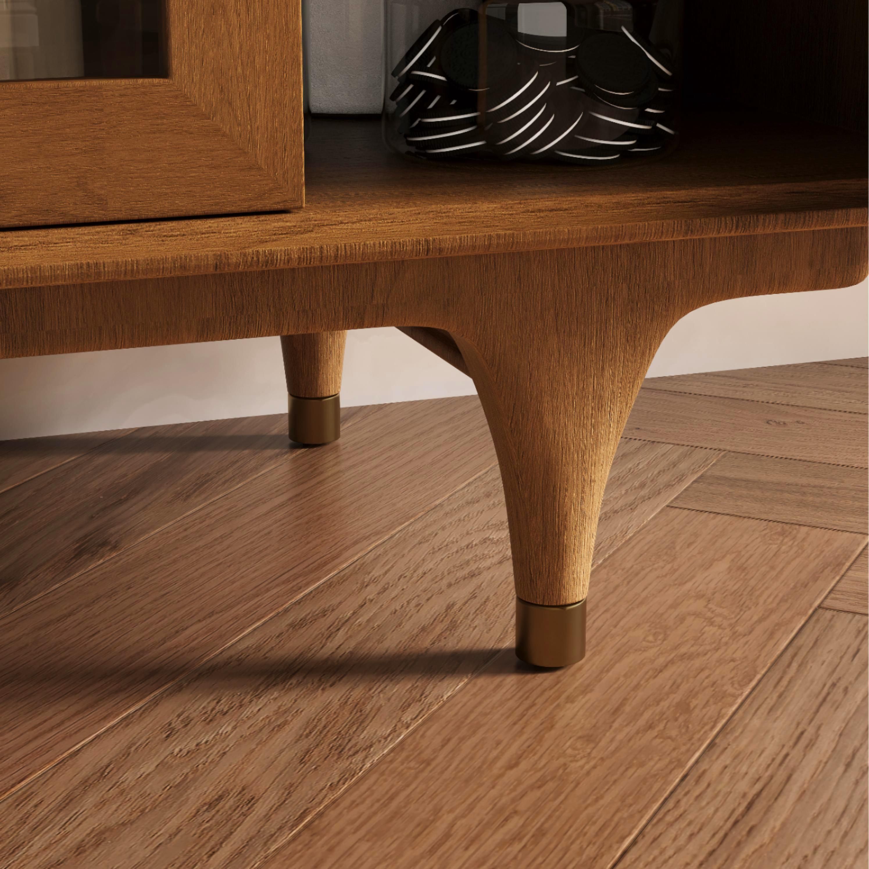 Drawer Storage Walnut Engineered Wood Storage Cabinets
