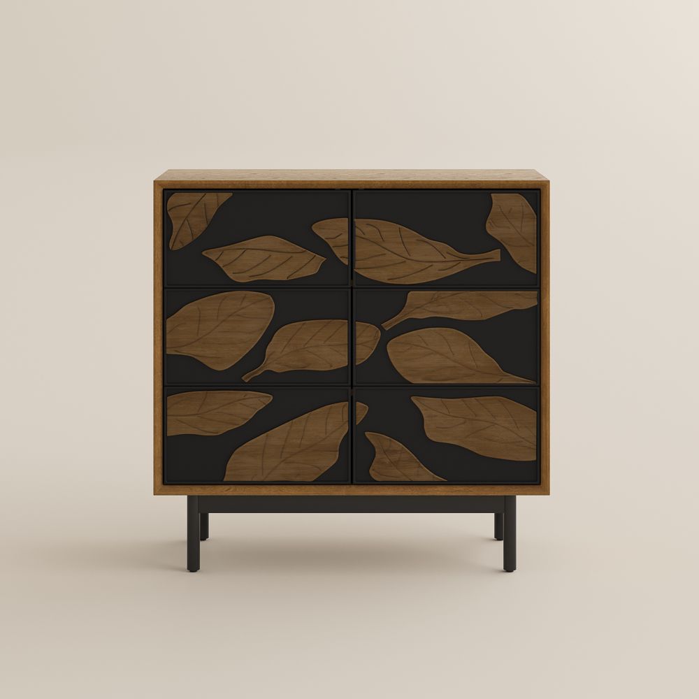 With Storage Wood & Black MDF  Storage Cabinets