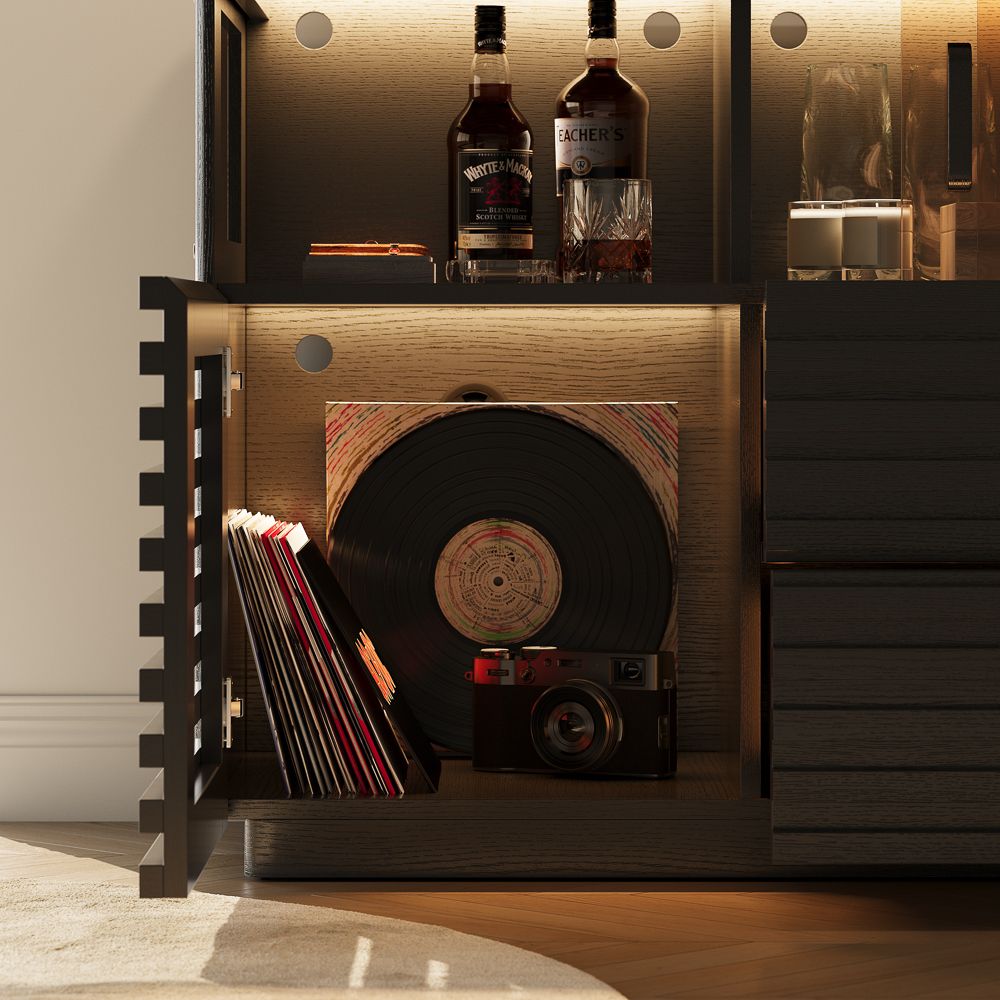 Modern Black Storage Cabinets