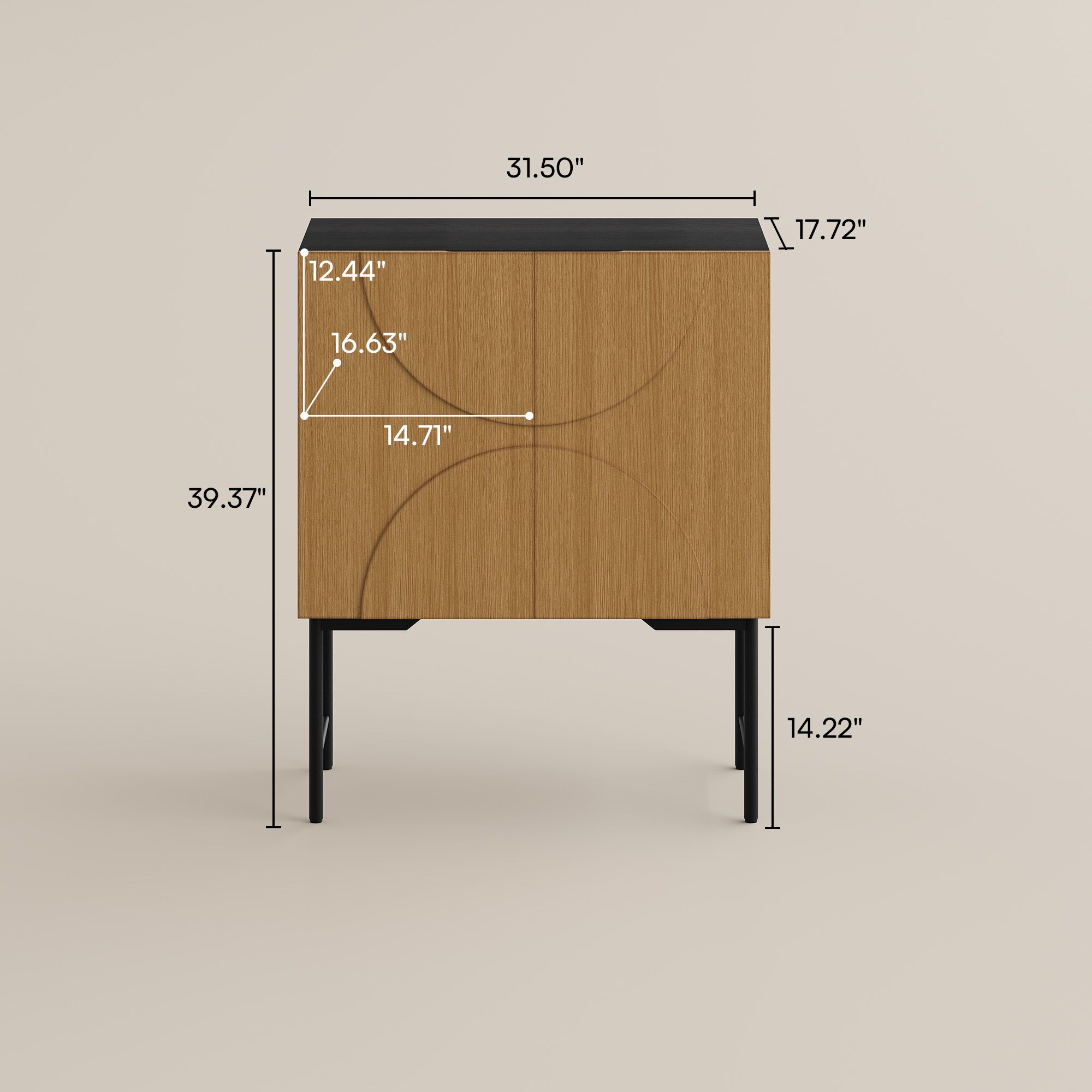 Console Table Wood color Engineered Wood Storage Cabinets